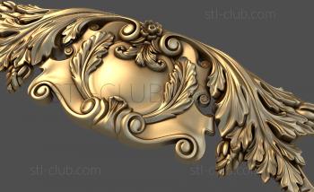 3D model Acanthus medallion (STL)